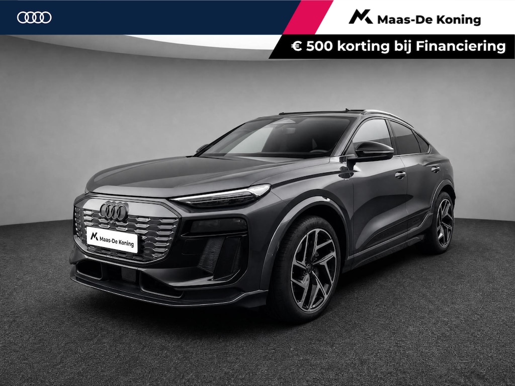Audi Q6 e-tron S edition 306pk performance 100 kWh · Panoramadak · Luchtvering · Trekhaak · 360 Camera · Warmtepomp · Head-Up · Elek. Voorstoelen · 21'' Inch · 24-11-2030 of 100.000km