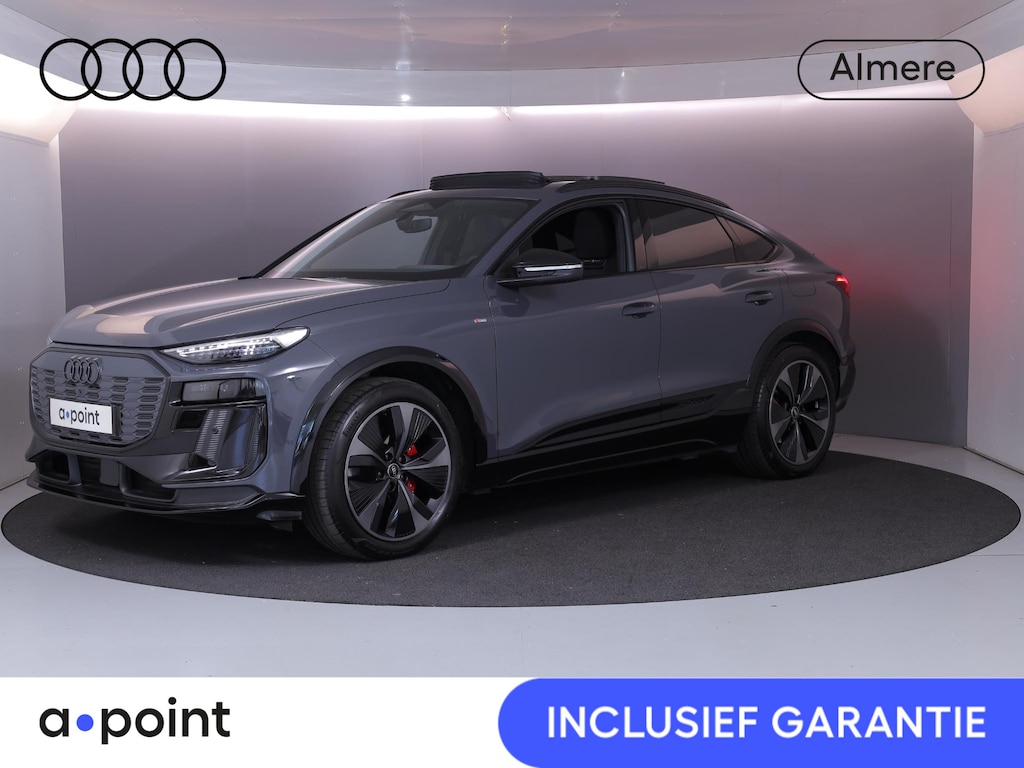 Audi Q6 Sportback e-tron S edition quattro 100 kWh 387 pk | Navigatie | Warmtepomp | Panoramadak | Trekhaak (wegklapbaar) | Rondomzicht camera | Leder/Alcantara | S-Line |