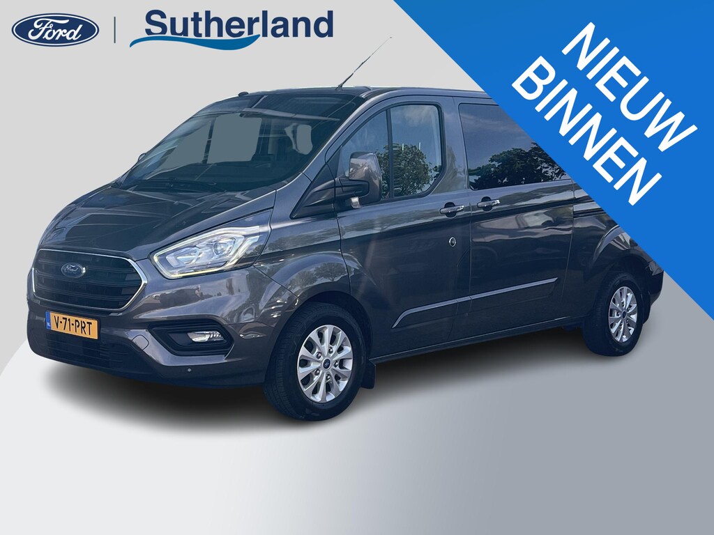 Ford Transit Custom 320 2.0 TDCI L2H1 Limited DC | 125.000 KM | Betimmerde Laadruimte | Navigatie | Adaptieve Cruise Control | Stoelverwarming |