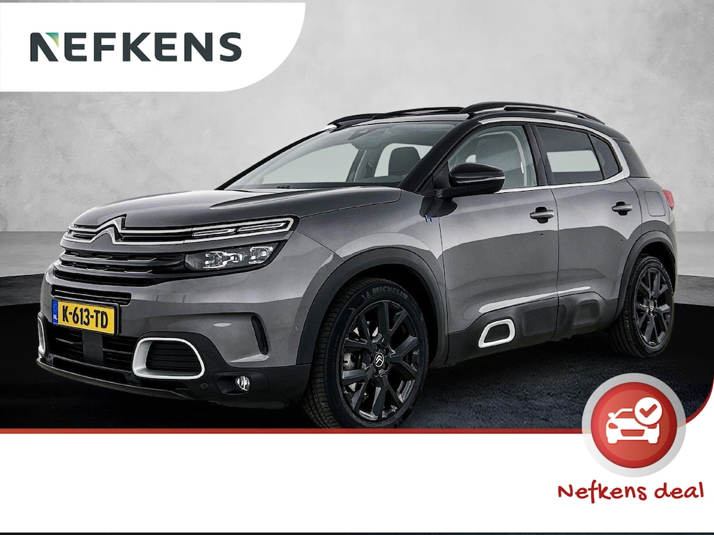 Citroën C5 Aircross 1.6 Plug-in Hybrid 225pk Business Plus Automaat | Navigatie | Elektrisch Verstelb. Bestuurdersstoel | Schuif-/Kanteldak | Adaptieve Cruise Control | Stoelverwarming | Elektrische Klep | Dodehoekdetectie |
