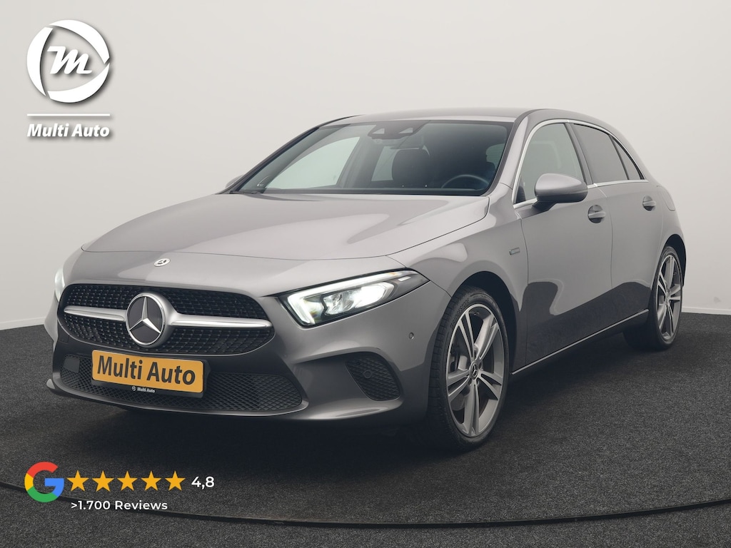 Mercedes-Benz A-klasse 250 e Progressive PHEV 218pk Dealer O.H. | Camera | Lederen Sportstoelen Ventilatie & Verwarmd | Burmester Audio | Blis | Sfeerverlichting | Apple Carplay | LED Koplampen | Cruise Control | Navigatie | DAB | 19"L.M | Plug In Hybrid