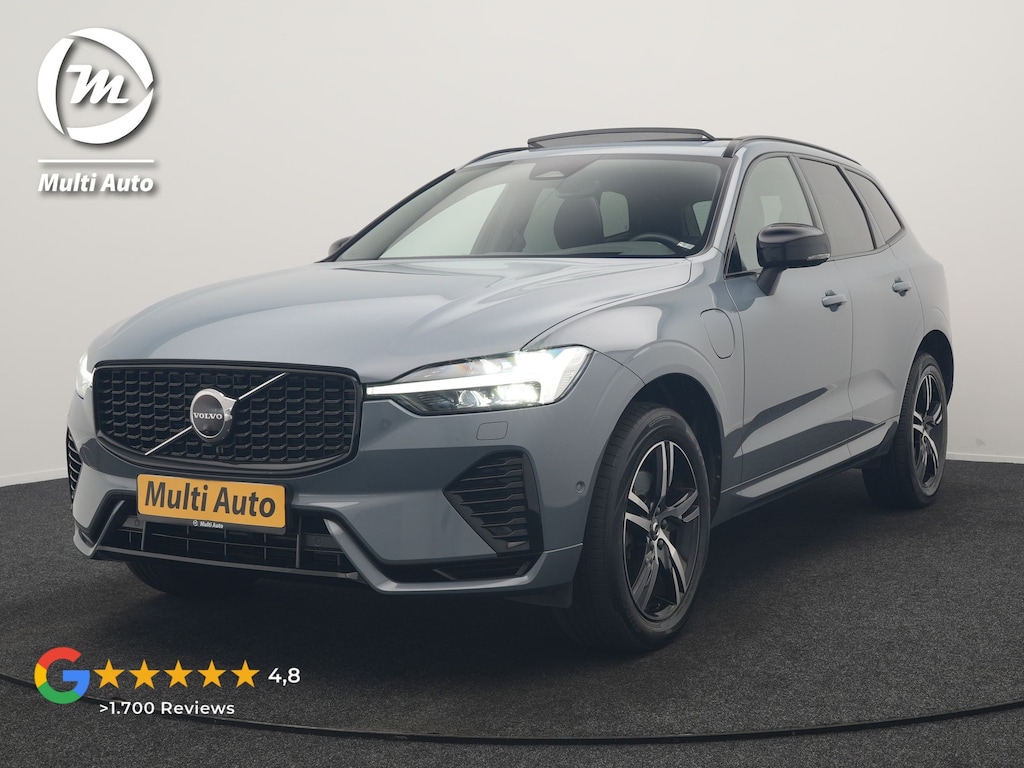 Volvo XC60 T6 AWD R-Design PHEV 340pk Dealer O.H. | Panodak | Adaptive Cruise | Head Up | 360 Camera | Harman / Kardon | Lederen Sportstoelen Memory & Verwarmd | Stuur Verwarmd | Google Assistent | Keyless | Apple Carplay | Navigatie | DAB | Plug In Hybrid |