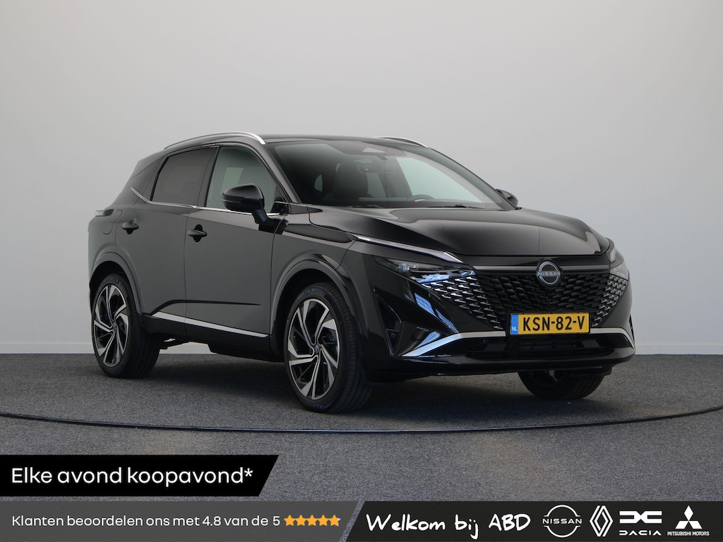 Nissan Qashqai 158pk MHEV Xtronic Tekna Plus | Panorma dak | Lederen bekleding | BOSE audio | Rondomzicht camera | Sfeerverlichting | Pilot Assist | 1800KG trekgewicht! |