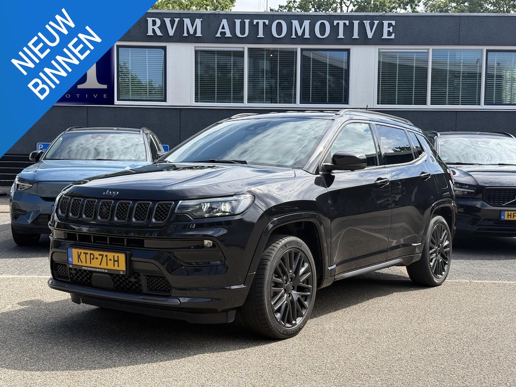 Jeep Compass 4xe 240 Plug-in Hybrid Electric S 360 CAMERA| ELEKTRISCHE STOEL MET MEMORY| ALPINE AUDIO| STOEL + STUURVERWARMING| KEYLESS| DODE HOEK SENSOR| VOL OPTIES|