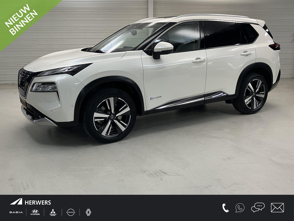 Nissan X-Trail 1.5 e-4orce Tekna 4WD / Eerste Eigenaar / Dealer Onderhouden / Fabrieksgarantie t/m 10-2032 / Panoramisch Schuif/Kanteldak / Trekhaak 1800 KG / Lederen Bekleding / Memory Seats / Navigatie / Stoel- en Stuurverwarming / 360 Graden Camera / Climate Control / Adaptive Cruise Control /