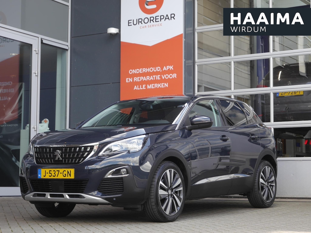 Peugeot 3008 1.2T Automaat Blue Lease Premium | Trekhaak | 19 inch lichtmetalen velgen | Elektrisch bedienbare kofferbakklep | Navigatie | Achteruitrijcamera | Draadloze telefoonlader | Keyless entry en start