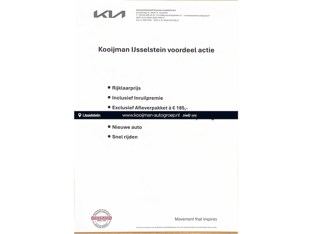 Kia EV2 Plus 42.2 kWh 4p. Stoel en stuurverwarming / 18" LM Velgen / Adaptive cruise control