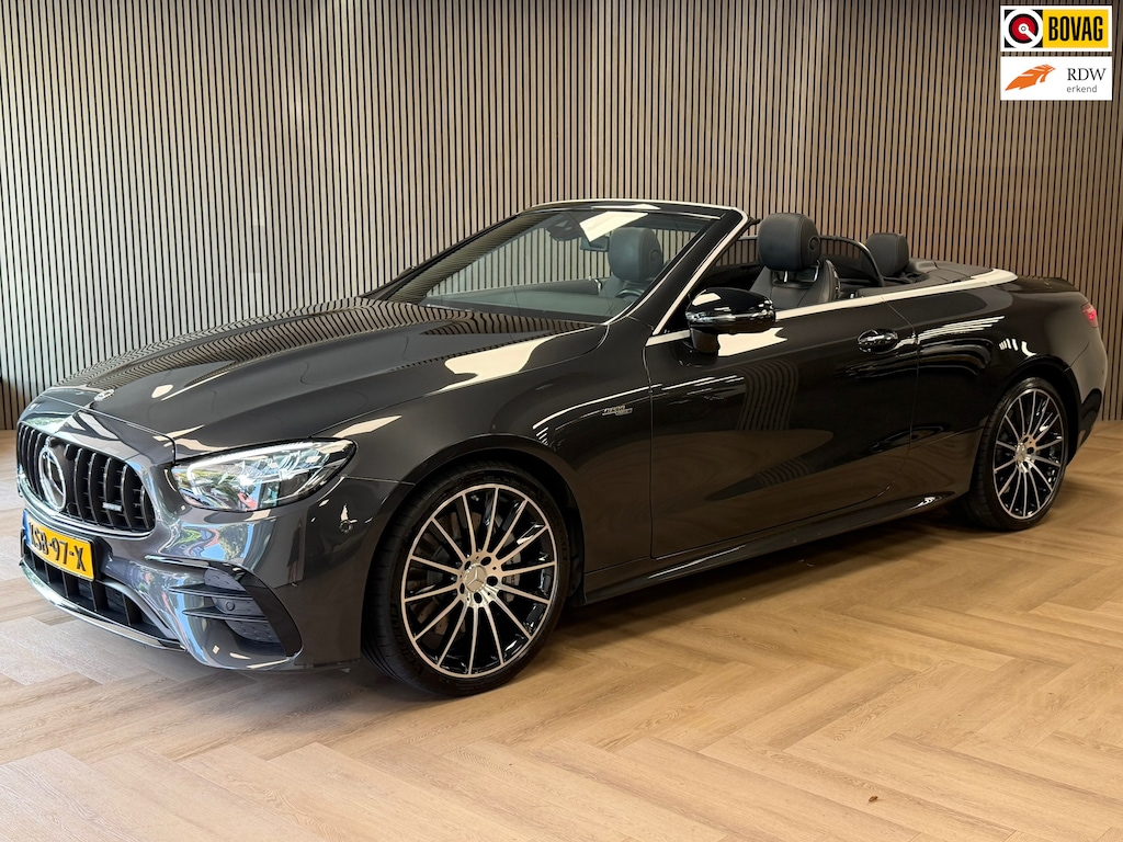 Mercedes-Benz E-klasse Cabrio AMG 53 4MATIC CAMERA 360 MEMORY-SEATS SFEERVERLICHTING NAVIGATIE STOELVERWARMING & VENTILATIE CRUISE
