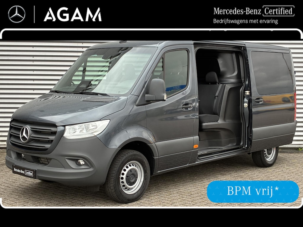 Mercedes-Benz Sprinter 317 CDI L2H1 Select Dubbele Cabine | 2x Schuifdeur | Navigatie Camera