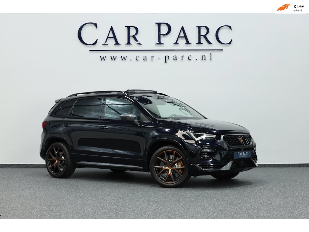 CUPRA Ateca 2.0 TSI 4DRIVE 300+PK FACELIFT/BREMBO/SFEER/BEATS/PANO/KUIP+ALCANTARA+S.VERWARMING/19" LMV/CAM/ACC/12 MDN GARANTIE!