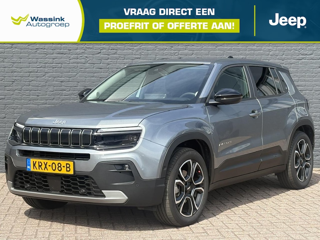 Jeep Avenger Summit 54 kWh | 400 KM WLTP | Adaptieve Cruise Control | Dode Hoek Detectie | Lane Assist | DAB | Apple Carplay | Parkeercamera | Parkeersensoren Voor & achter |