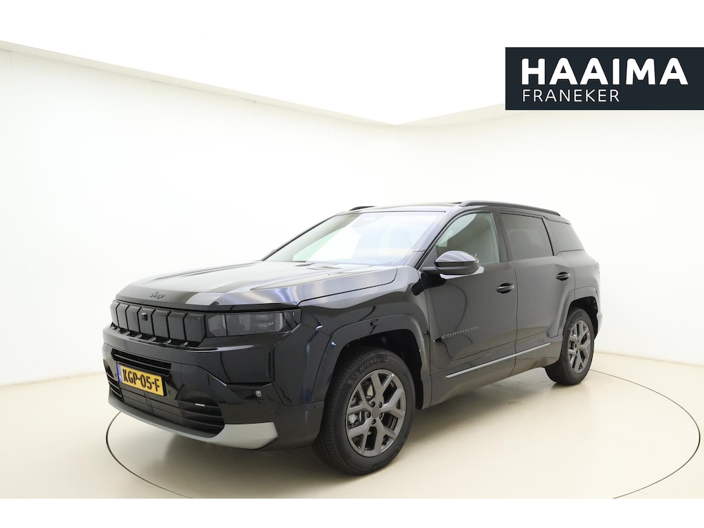 Jeep Compass 1.2 e-Hybrid First Edition | LED matrix verlichting | Panoramadak | Drive assist | Focal audio | Massage stoelen | Stoel ventilatie/verwarming | Camera's rondom