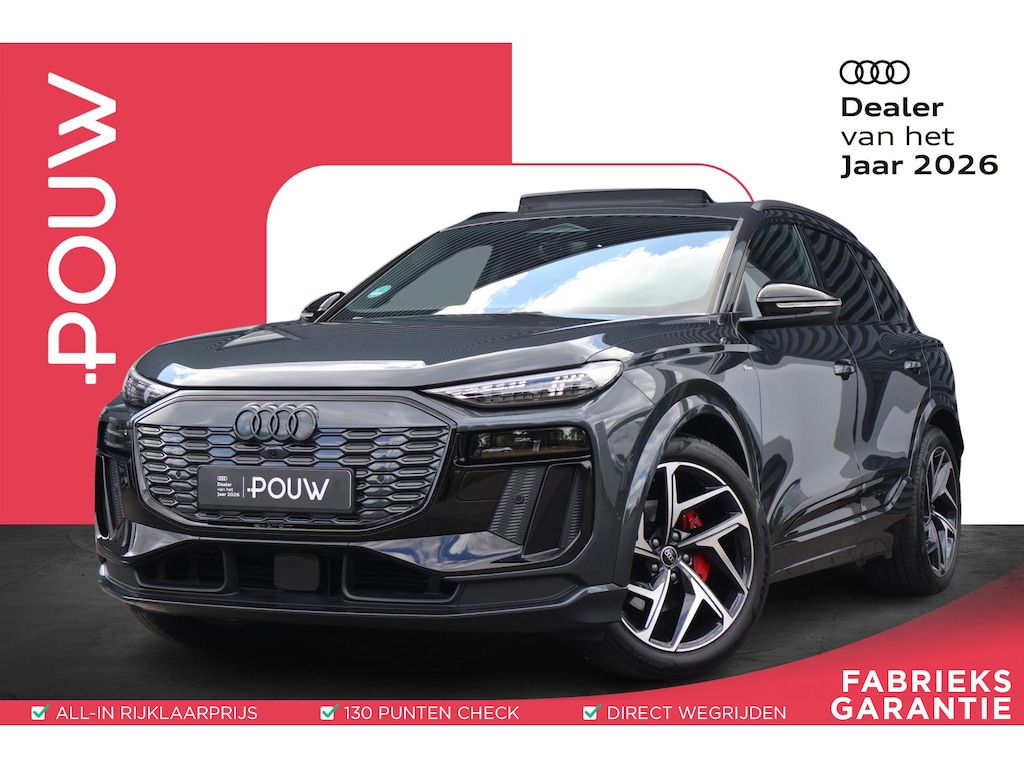 Audi Q6 e-tron 306pk S edition performance 100 kWh | Panoramadak | Bang&Olufsen 3D | Trekhaak | Ambianceverlichting | MMI Bijrijdersdisplay | Stoelverwarming Voor+Achter
