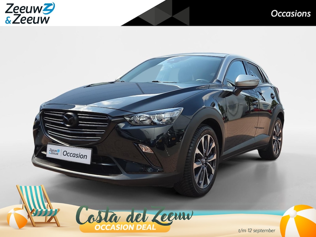 Mazda CX-3 2.0 SkyActiv-G 121 Sportive | Trekhaak | Achteruitrijcamera + Dashcam voor en achter | Navigatie | stoelverwarming | Cruise Control | Carplay | LM Velgen | 12 Maanden BOVAG Garantie |