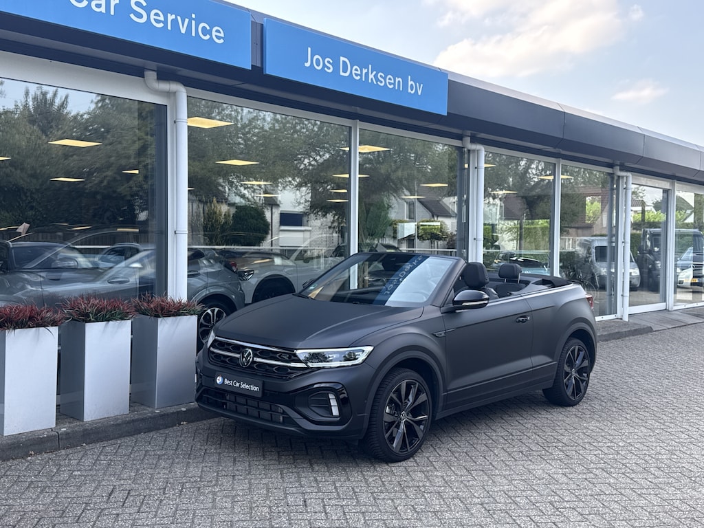 Volkswagen T-Roc Cabrio 1.5 TSI R-Line Edition Black 1/999 - Leer | Beats | IQ-light | Nav | Stuur/stoelverw. | Camera | CarPlay | Afn. trekh.