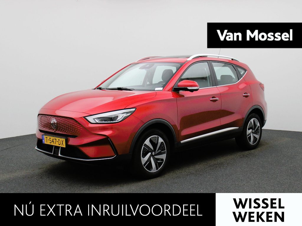 MG MG ZS EV Standard Range Luxury 50 kWh Automaat | Panoramadak | Leder | Navigatie | Airco | Achteruitrijcamera | Apple Carplay / Android Auto | Stoelverwarming | Lichtmetalen Velgen |