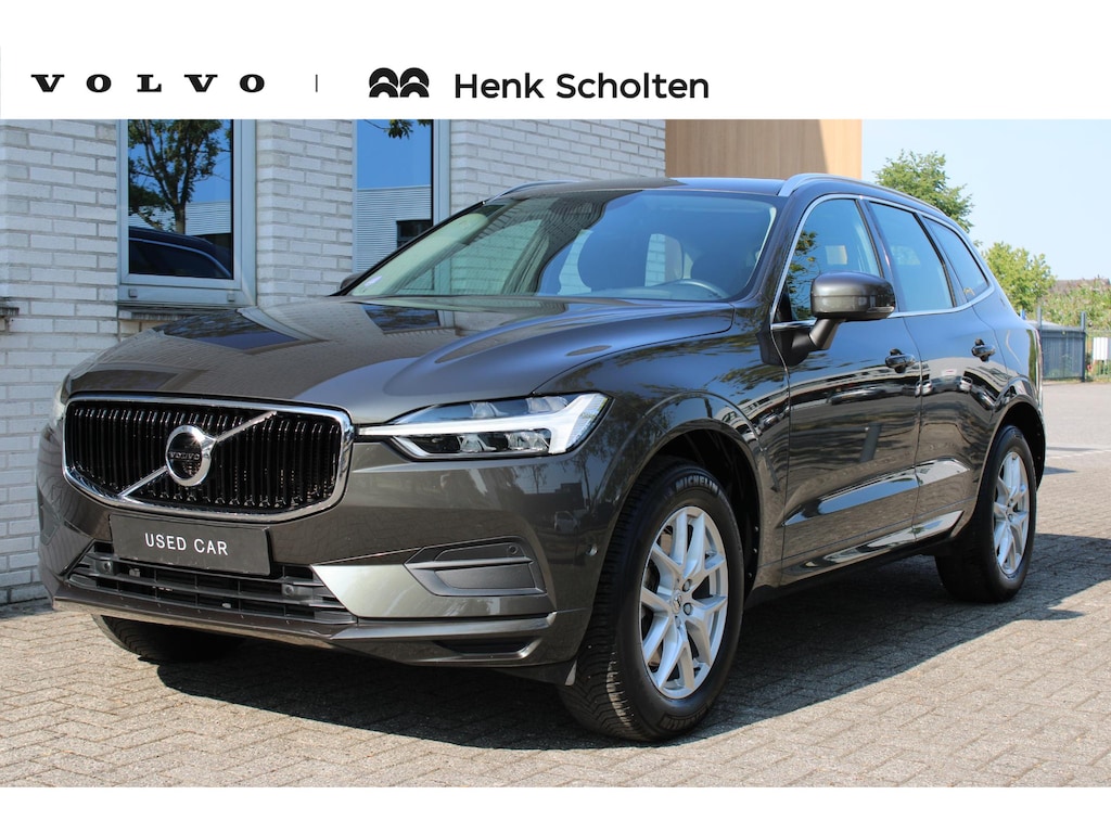 Volvo XC60 T5 AUT. AWD Momentum | Autonomous emergency braking | Cruise control | Electronic climate control | Connect pack | Parkeerverwarming | Stuurwiel verwarmd | Voorstoelen verwarmd | Dodehoek detectie | Lederen bekleding | 18" lichtmetalen velgen |
