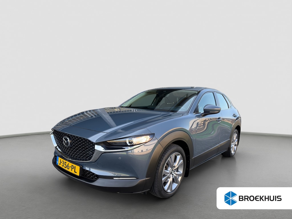 Mazda CX-30 2.0 180pk SkyActiv-X M Hybrid Comfort | Trekhaak | Camera | Climate controle | Adaptive cruise controle | Dodehoek detectie | Elektrische achterklep | Keyless entry | Sensoren voor en achter | Stoelverwarming