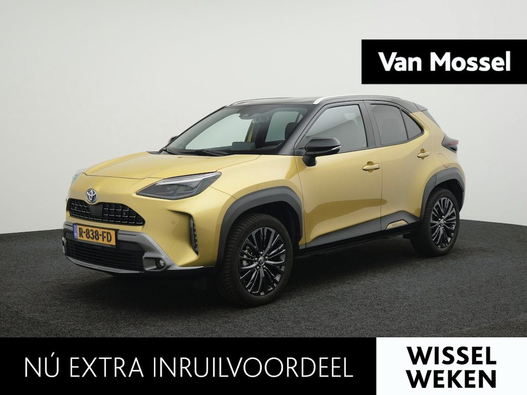Toyota Yaris Cross 1.5 Hybrid Adventure AUTOMAAT | CAMERA | STOEL & STUURVERWARMING | JBL BOX | TREKHAAK | CLIMA | ELEKTRISCHE KOFFERKLEP | LMV | APPLE CARPLAY | DEALER ONDERHOUDEN | 12 MAANDEN BOVAG GARANTIE |