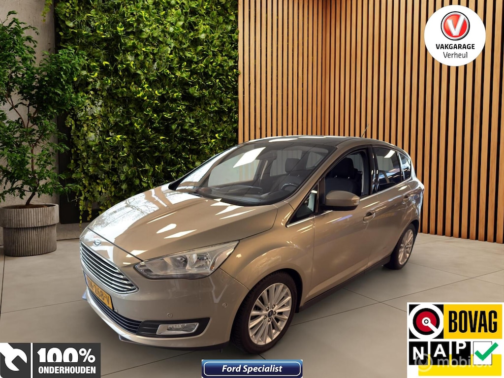 Ford C-Max 1.0 Titanium 125Pk ✅Apple ✅Boekjes ✅Panodak ✅Nap