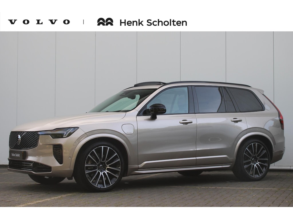 Volvo XC90 T8 Plug-in hybrid AWD Ultra Dark | Luchtvering | Verwarmbare voorstoelen met massage en ventilatie | Head-up display | 360 graden camera | Bowers & Wilkins High End Audio | Semi Elektr. Trekhaak | Apple carplay/Android auto | Google Services | 22" Velgen |