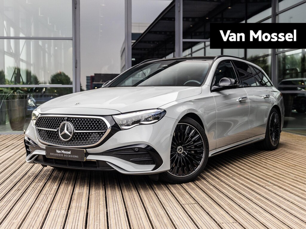 Mercedes-Benz E-klasse Estate 300 e Sport Edition | AMG LINE | ALPINE GRIJS | BURMESTER | SUPERSCREEN | STOELMEMORY | TREKHAAK | PANORAMA/SCHUIF-KANTELDAK | NIGHT PAKKET | 20 INCH ZWART MULTISPAAK | KEYLESS | NL AUTO | 1E EIGENAAR | BTW AUTO |
