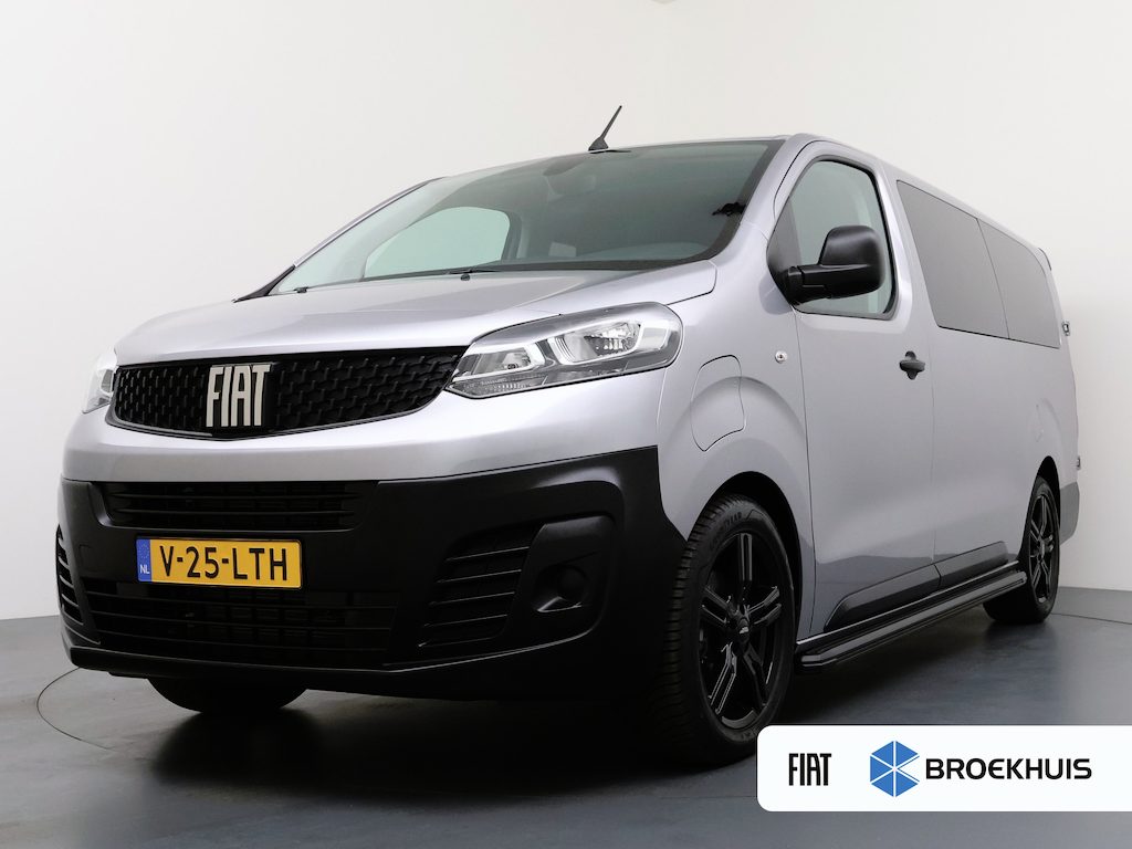 Fiat e-Scudo L3H1 50kWh DUBBELE CABINE BLACK EDITION | Achterdeuren met ruiten | Airco | Metaalkleur