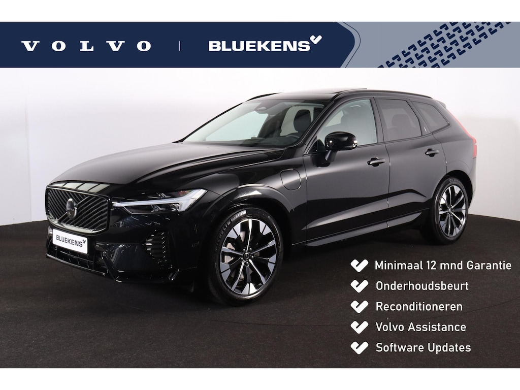 Volvo XC60 T6 Recharge AWD Ultra Dark - Luchtvering - Panorama/schuifdak - IntelliSafe Assist & Surround - 360º Camera - Harman/Kardon audio - Adaptieve LED koplampen - Verwarmde voorstoelen, stuur & achterbank - Parkeersensoren voor & achter - Elektr. bedienb. voorstoelen met geheugen - Head up display - Draadloze tel. lader - Extra getint glas - Inklapbare trekhaak - 20' LMV