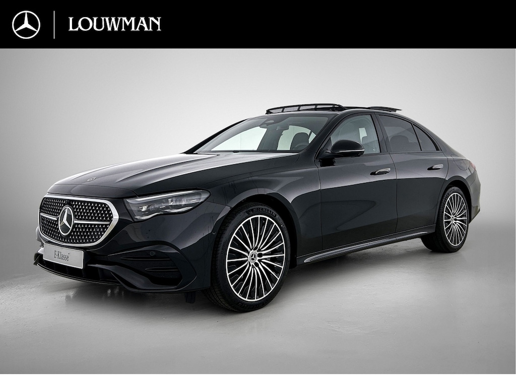Mercedes-Benz E-klasse 300 e Business Solution AMG | Premium pakket | Winterpakket | Nightpakket | Leder pakket | USB–pakket Plus | Trekhaak | Panoramaschuifdak | Burmester® 4D surround sound | 360° camera | GUARD 360° | 20-inch multispaaks AMG velgen |