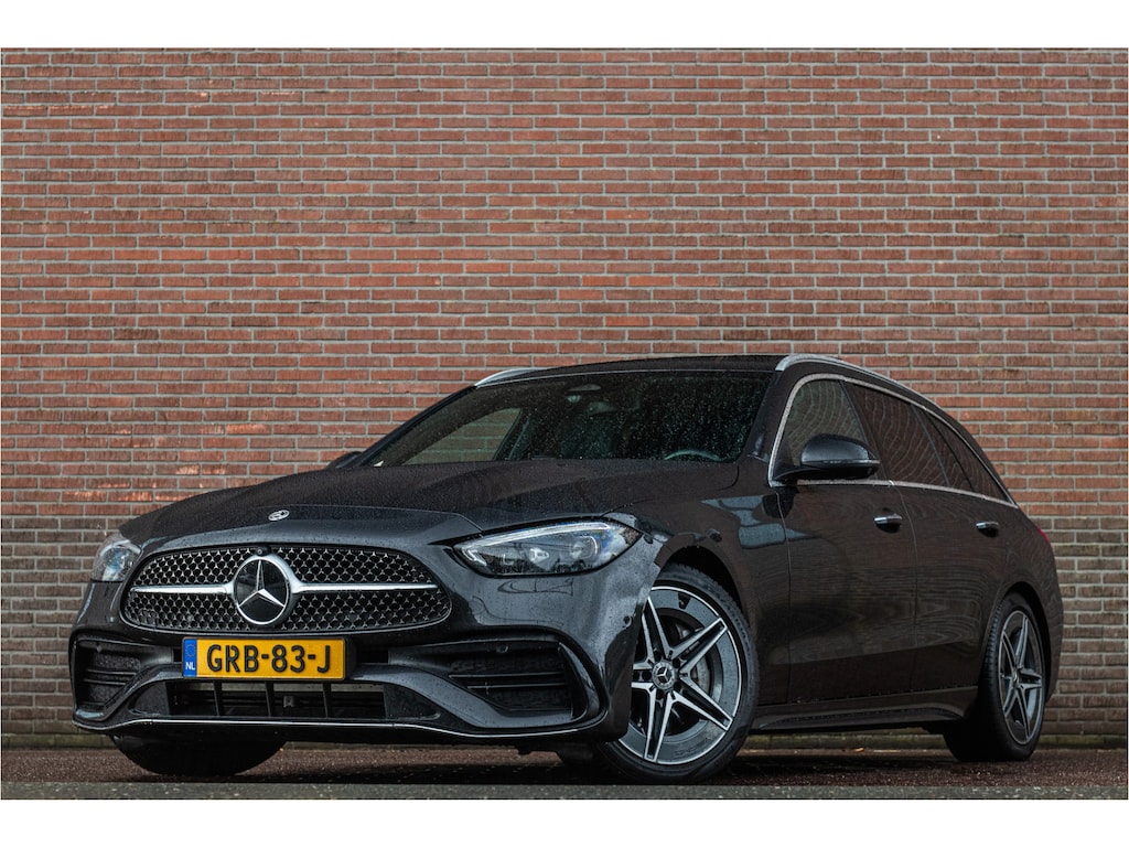 Mercedes-Benz C-klasse 180 Star Edition AMG Line, Origineel NL, Panoramadak, 360 Camera, Trekhaak, Memory, Stoelverwarming.