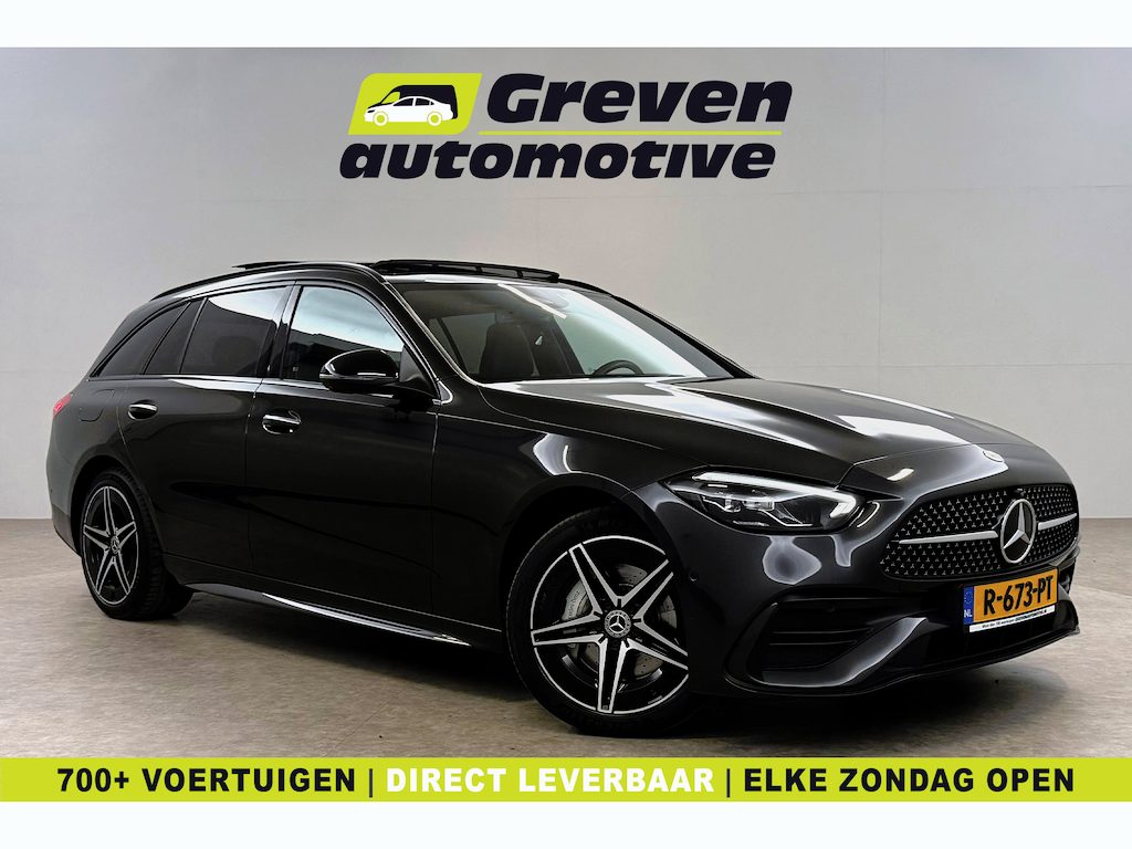 Mercedes-Benz C-klasse C300 e AMG | Pano | 360° | Burmester | Virtual | HuD | Sfeer | Memory | Trekhaak