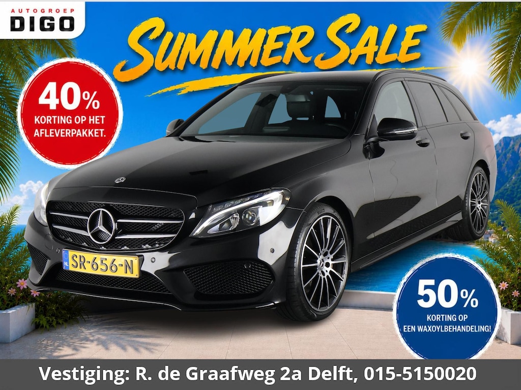 Mercedes-Benz C-klasse Estate 180 Sport Edition | Burmester Audio | Navigatie | Camera | Half Leder |