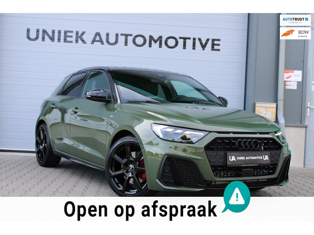 Audi A1 Sportback 40 TFSI COMPETITION | S LINE | SONOS | CAMERA | BLACK OPTIK | CARPLAY | 18" BLACK ROTOR | HALFLEDER | ZÉÉR DIK!