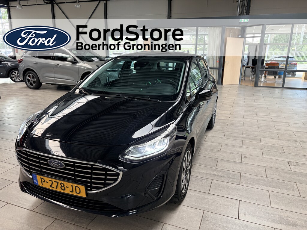 Ford Fiesta EcoBoost Hybrid 125pk Titanium | Climate control | All-season banden | LED | Apple carplay & Android auto | parkeersens. Achter |