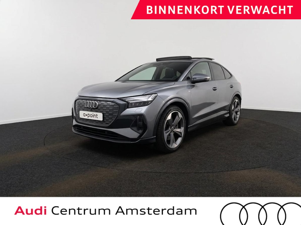 Audi Q4 Sportback e-tron 40 S edition 77 kWh 204 pk | Navigatie | Warmtepomp | Panoramadak | Parkeersensoren | Achteruitrijcamera | Lederen bekleding | Lichtmetalen velgen 21" | SONOS soundsystem | S-Line |