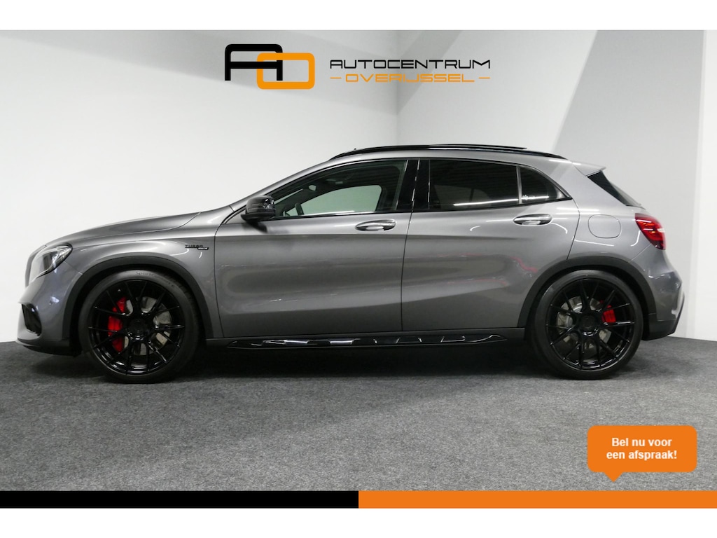 Mercedes-Benz GLA AMG 45 4MATIC Premium Plus / UNIEK / Panoramadak / AMG Performance sport-uitlaat / Stoelverwarming / Achteruitrijcamera / LED High Performance koplampen / Cruise Control / 20'' LMV / Rode remzadels