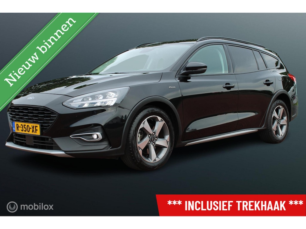 Ford Focus Wagon 1.0 EcoBoost 155 PK Hybrid Active X Business, Trekhaak, Stoel-stuurverwarming, Clima, Cruise, Navi, App connect, Donker glas, Pdc voor + achter + camera, Full led verlichting