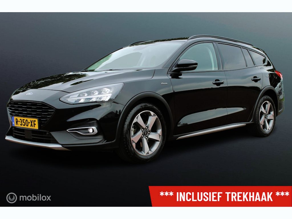 Ford Focus Wagon 1.0 EcoBoost 155 PK Hybrid Active X Business, Trekhaak, Stoel-stuurverwarming, Clima, Cruise, Navi, App connect, Donker glas, Pdc voor + achter + camera, Full led verlichting