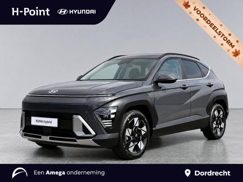 Hyundai Kona 1.6 GDI HEV Premium | LEDER | ADAPTIVE CRUISE | 360° CAMERA | ELEKTR. ACHTERKLEP | BLIND SPOT CAMERA |