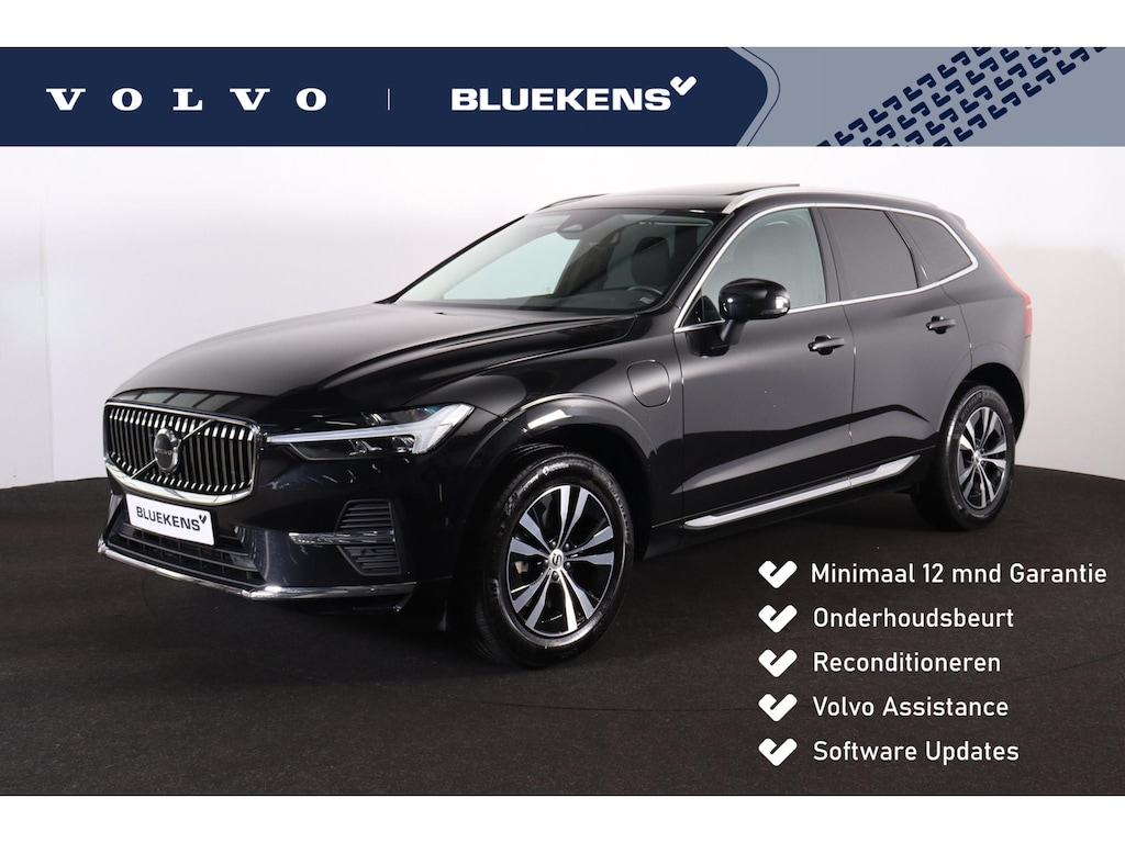 Volvo XC60 T6 Recharge AWD Core Bright - Panorama/schuifdak - IntelliSafe Assist & Surround - Adaptieve LED koplampen - Parkeercamera achter - Verwarmde voorstoelen, stuur & achterbank - Parkeersensoren voor & achter - Draadloze tel. lader - Extra getint glas - Inklapbare trekhaak - 18' LMV