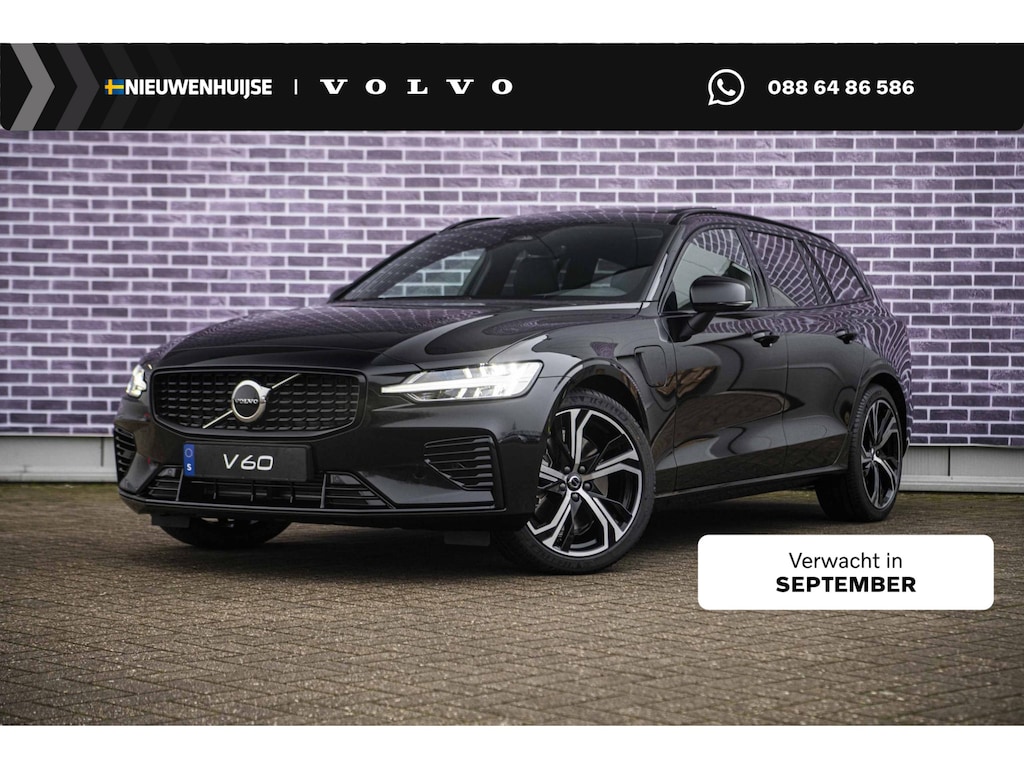 Volvo V60 2.0 T6 Plug-in hybrid AWD Ultra Dark | Adaptive Cruise Control | Head Up Display | 360 Camera | Schuif -/ Kanteldak | 19 Inch | Sportstoelen | Harman Kardon Audio | Memory | Adaptieve Koplampen |