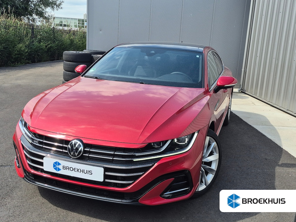 Volkswagen Arteon 1.4 TSI eHybrid R-Line Business+ 218PK AUTO | 360gr Camera | Elekt Glazen pano-dak | Matrix-LED | trekhaak uitklapbaar | Adapt cruise | Dodehoek | App connect | elekt stoel inc memory incl massage | Stoel/stuurverw en Massage | Navi |DAB | 19"LMV