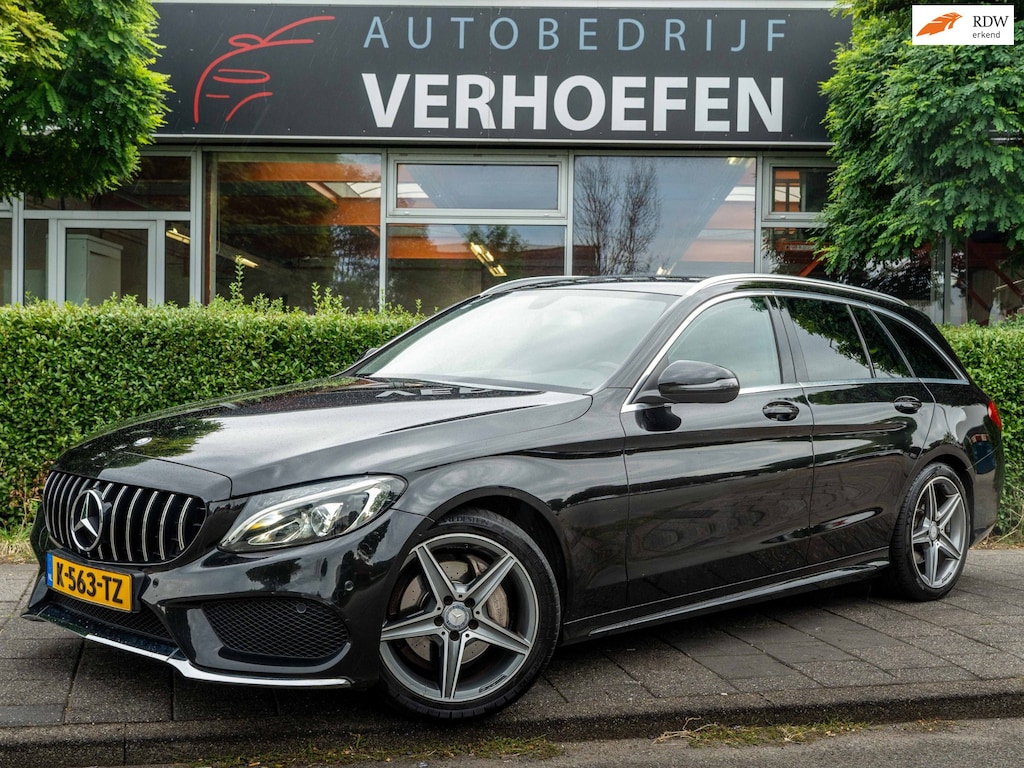 Mercedes-Benz C-klasse Estate 180 CDI Prestige - AUTOMAAT - VOLLEDIG ONDERHOUD AANWEZIG LEDER - PARKEER SENS - APPLE CARPLAY !