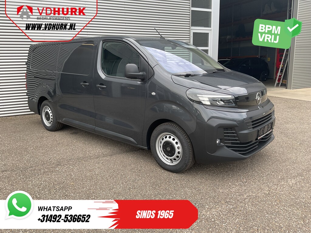 Opel Vivaro-e Electric L3 75 kWh 350 km WLTP LED/ Snellader/ Carplay/ Stuurverw./ Stoelverw./ Navi/ Camera/ Cruise/ PDC/ DAB