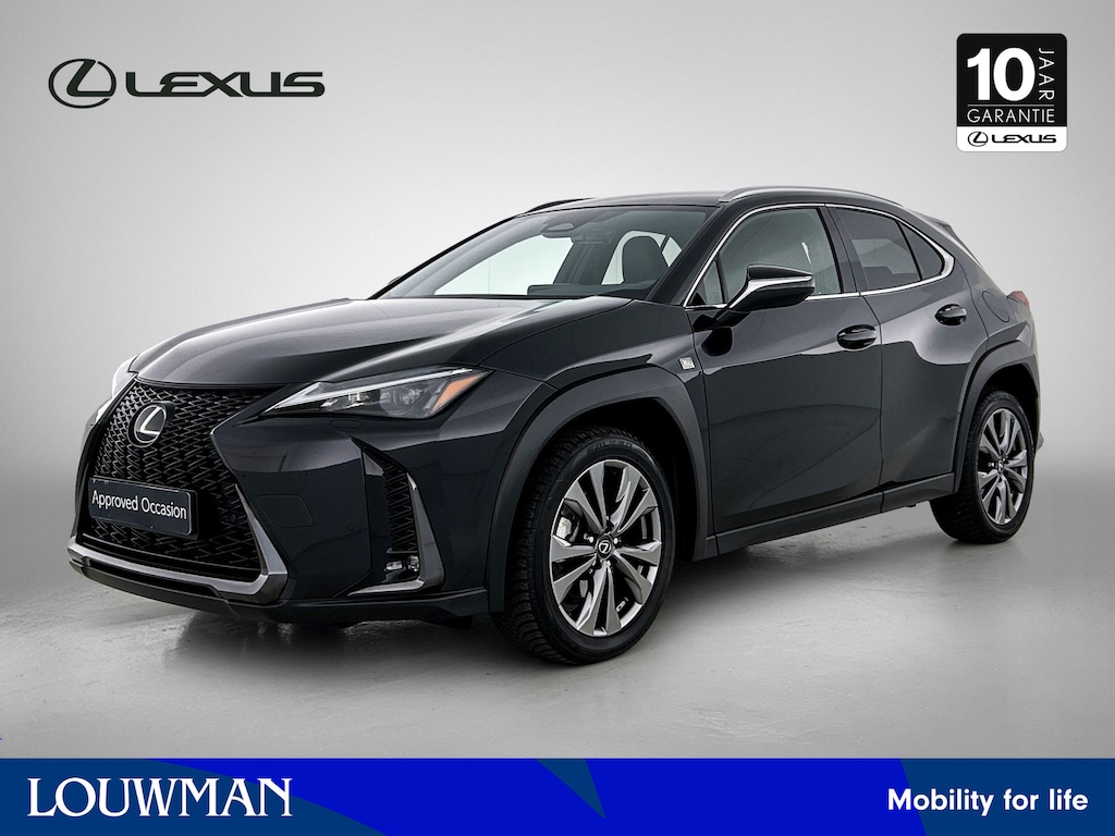 Lexus UX 300h F SPORT Design | BTW Voertuig | Stoel+stuurverwarming | Lederen bekleding | Blind Spot Monitor | Parkeersensoren voor+achter | Navigatie | Apple CarPlay/Android Auto | Cruise Control Adaptive | Achteruitrij
