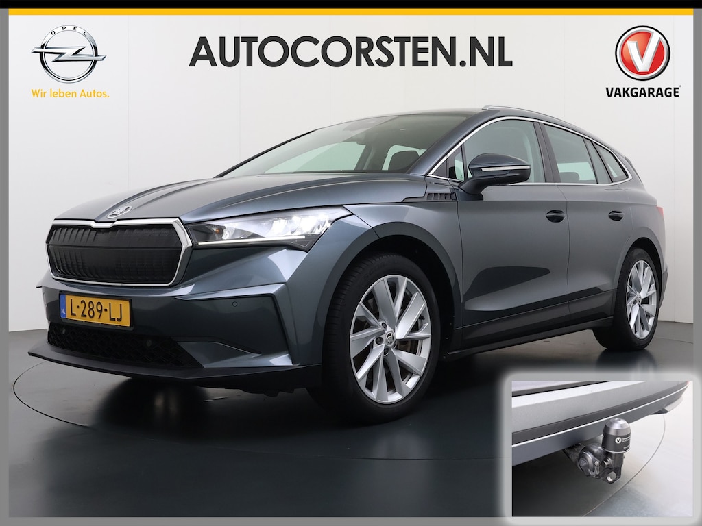 Skoda Enyaq iV 80 204PK SOH 93% Trekhaak Camera Stuurverwarming Navi Apple Carplay Android Auto Pdc P-Assist Lmv Led Isofix DAB Keyless-go Bluetooth Rijstrooksensor 1.000KG Trekgewicht 1e Eigenaar Dealeronderhouden