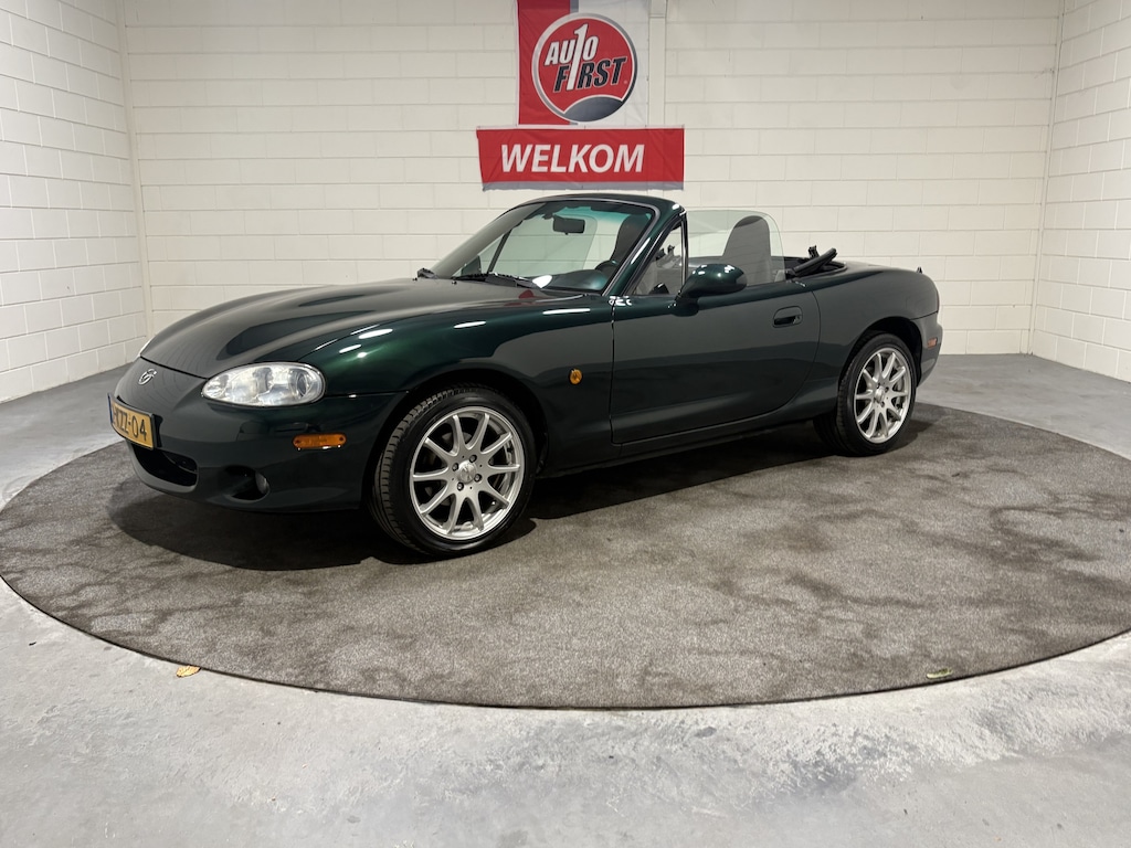Mazda MX-5 Roadster, 1.6i Exclusive, ICONISCHE uitstraling, zeer netjes, Recente kap, Goede kleur,  glazen achterruit met verwarming!!