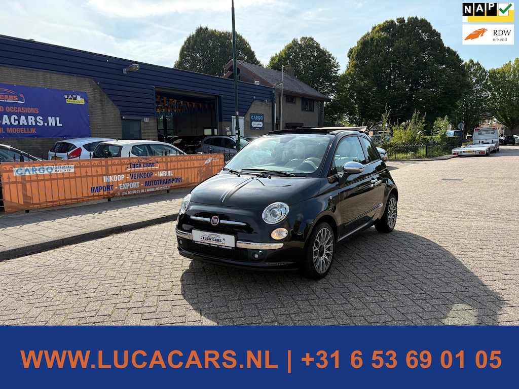 Fiat 500C 0.9 TwinAir Lounge Cabrio Leer 2X SLEUTEL + BOEKJES!