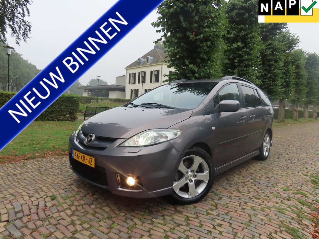 Mazda 5 2.0 Active 7p Climatecontrol 2X Schuifdeur Trekhaak Pdc Keyless entree Lm Velgen***Dealer Onderhouden***Apk t/m 28-8-2027***