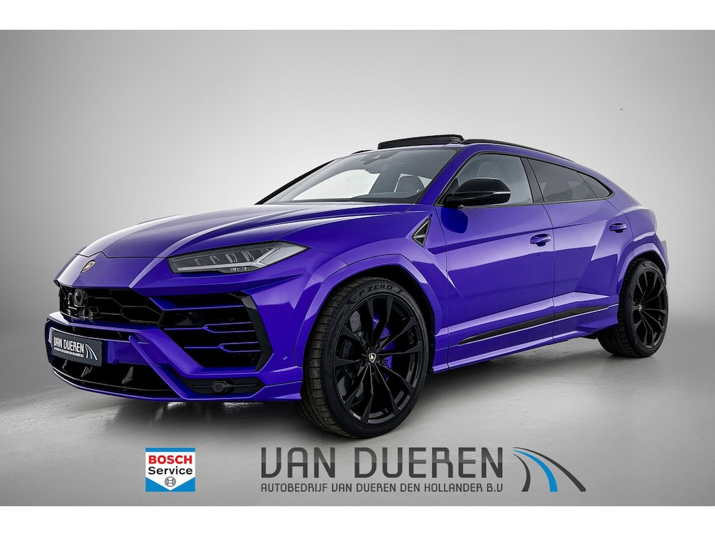 Lamborghini Urus 4.0 V8 Paarse Wrap, Entertainment rear, B&O